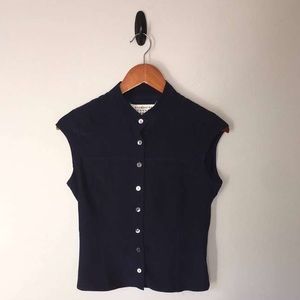 Maison Martin Margiela Silk sleeveless top